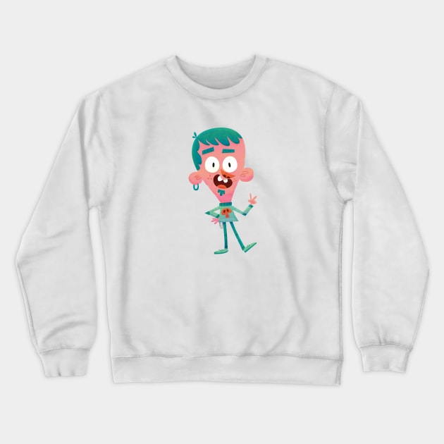 Rock On Crewneck Sweatshirt by AARillustrations